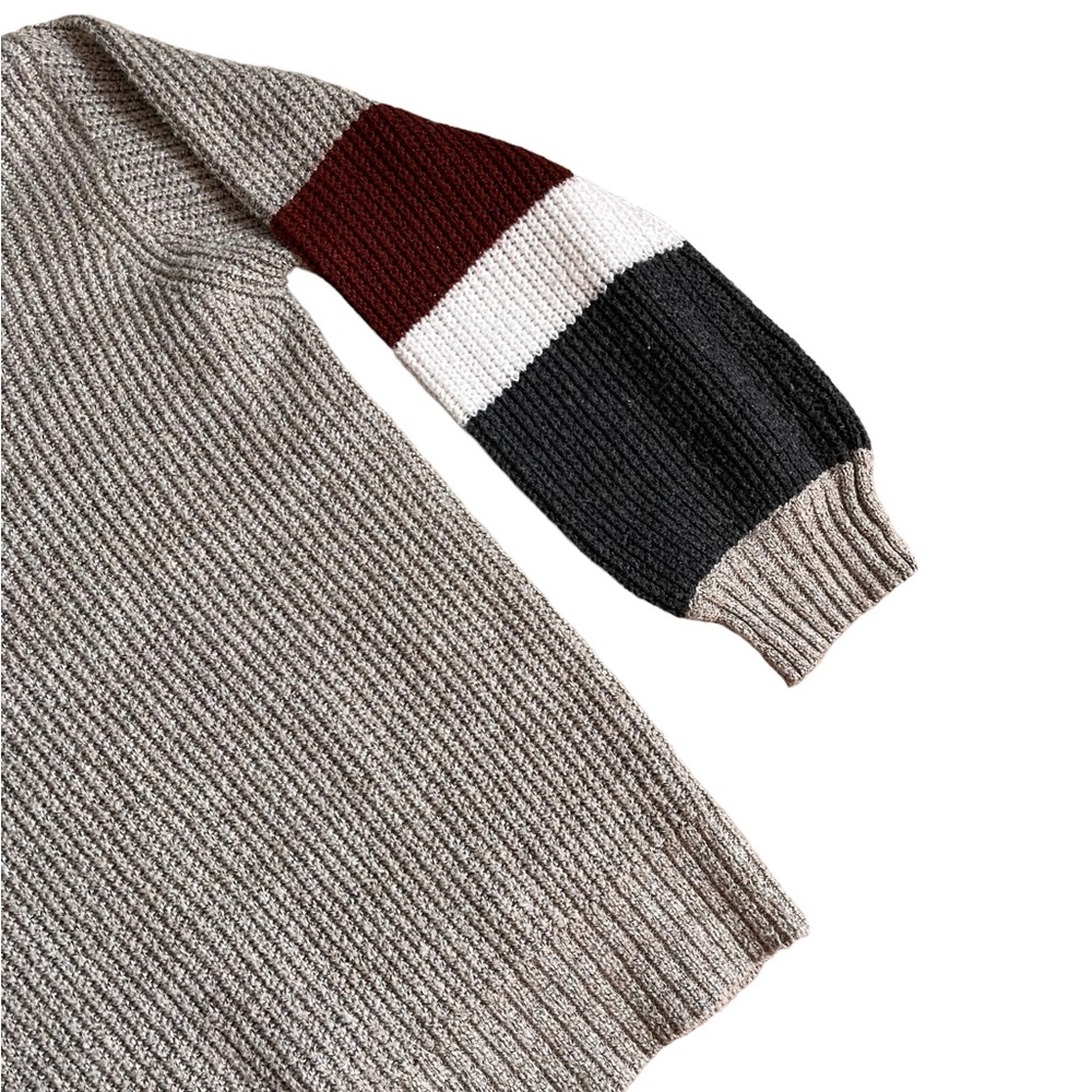 Staccato V-neck Striped Long Sleeve Sweater | Women’s L - Picture 3 of 5